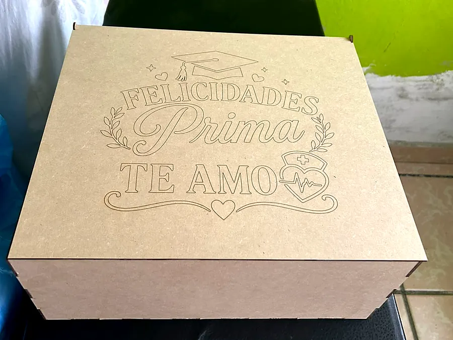 Cajas de MDF grabadas